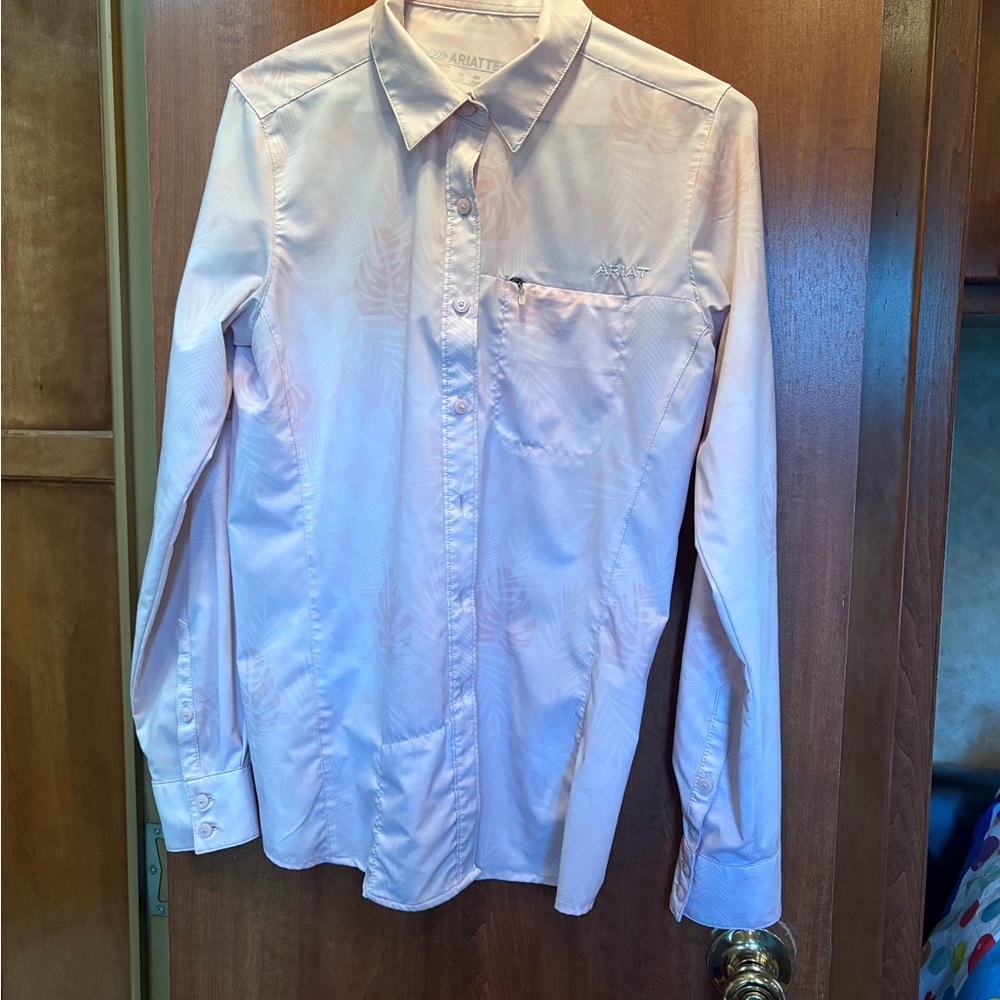 Pink Button-Up Shirt western shirt Ariat